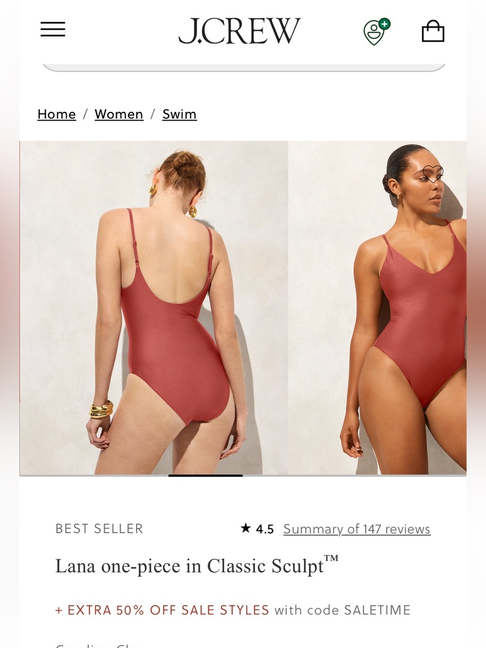 J.CREW Lana one piece sculpt One-Piece V-Neck Swimsuit new with tags - Picture 5 of 7
